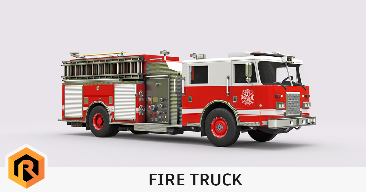 Fire Truck Vehicle | 3D Vehicles | Unity Asset Store