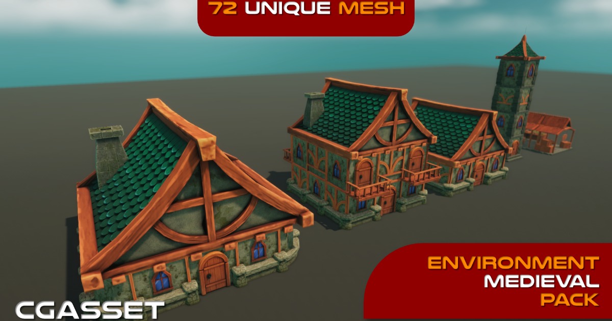 Modular Stylized Medieval Pack | 3D Fantasy | Unity Asset Store