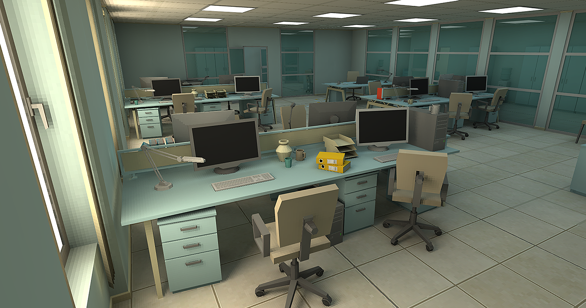 Simple Office | 3D Interior | Unity Asset Store