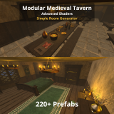 Modular Medieval Tavern + Simple Room Generator + Advanced Shaders (220 Prefabs)
