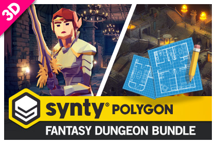 Value Bundle – POLYGON Dungeons Pack and Fantasy Dungeon Map