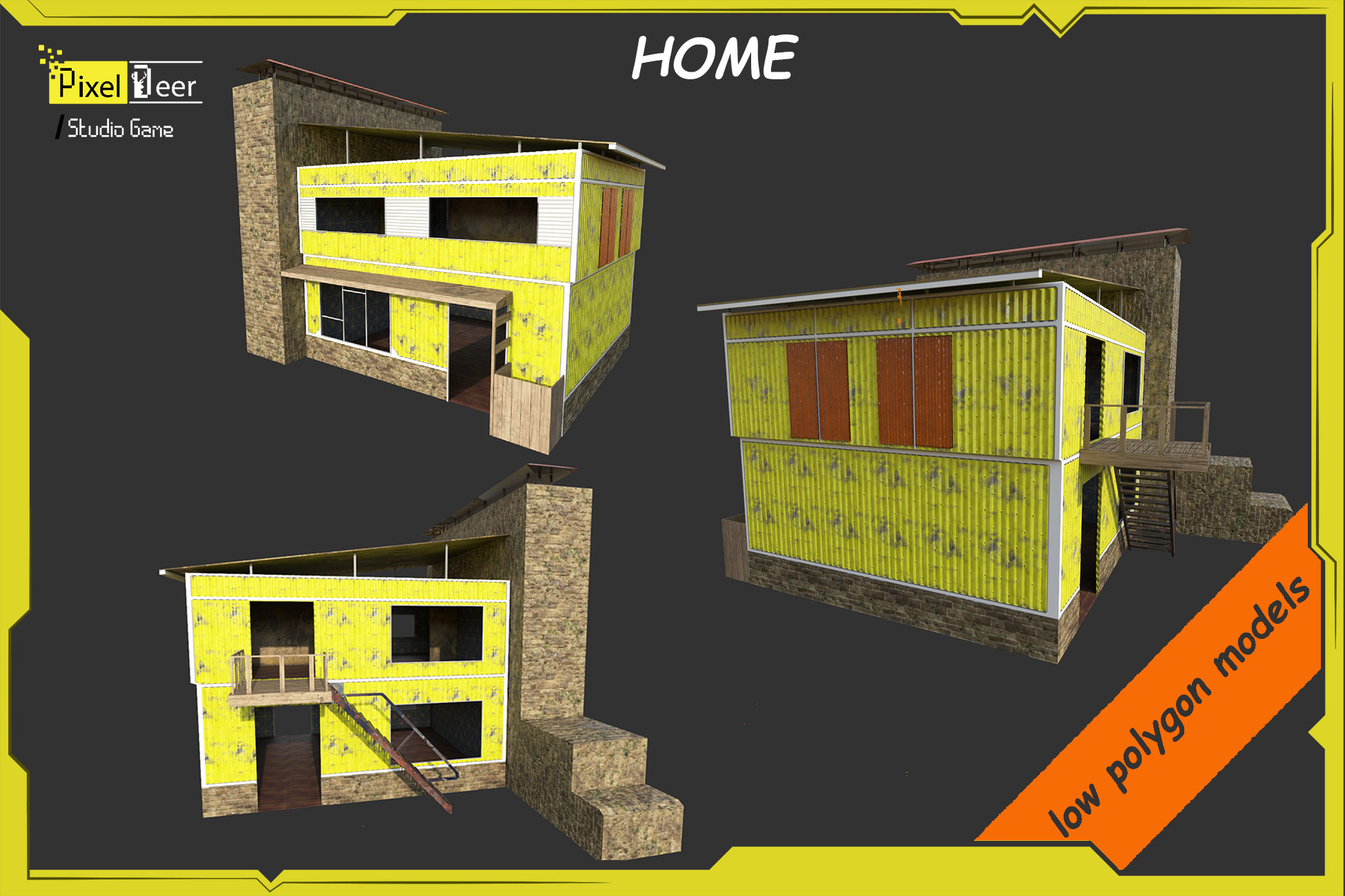 Low Polygon House | 3D Urban | Unity Asset Store