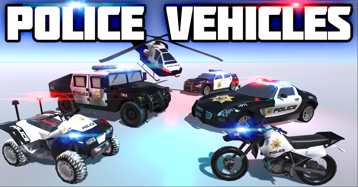 Unity Police Car Police Vehicles Pack | 3D | Unity Asset Store
