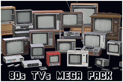 80s TVs Mega Pack - Vintage TV and VCR Collection
