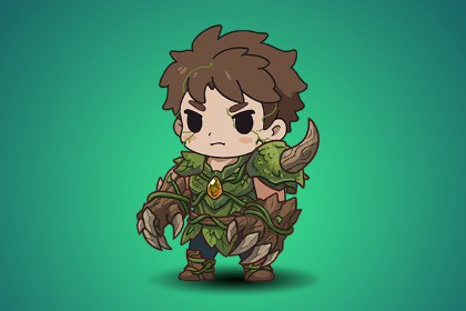 Fighter 2D Spine Animation Character RPG