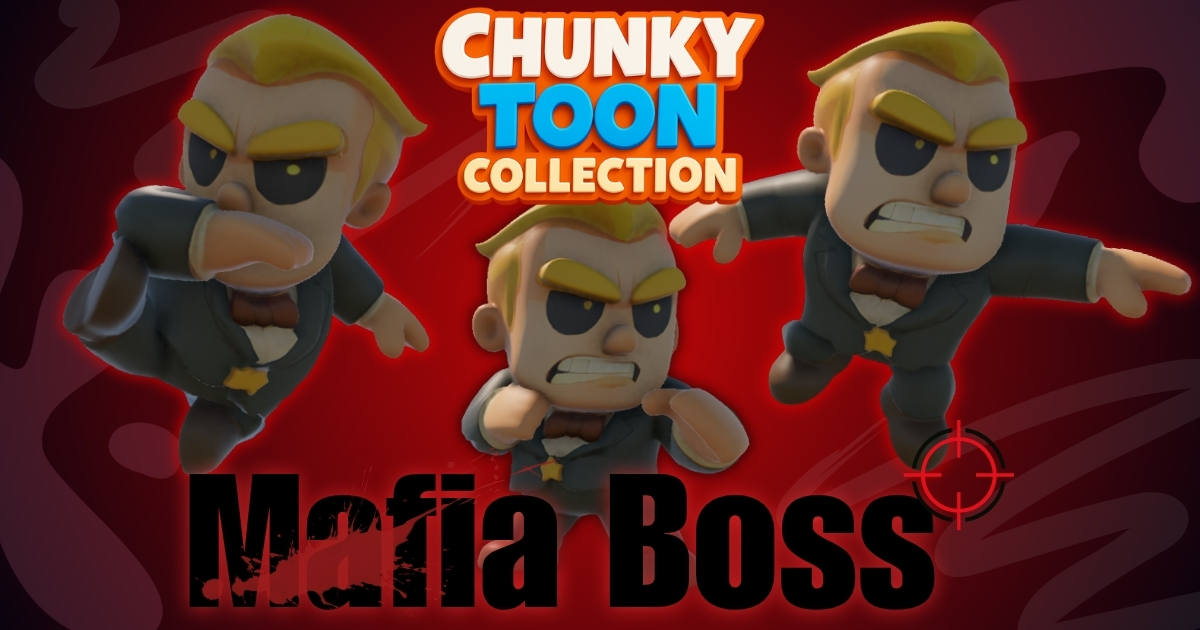 Chunky Toons 3D Model - Mafia Boss | 3D Characters | Unity Asset Store