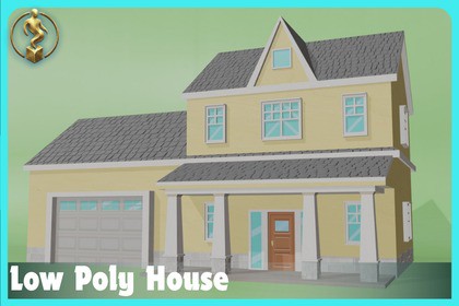 Low Poly House - Free Sample (Vol 1 Preview)