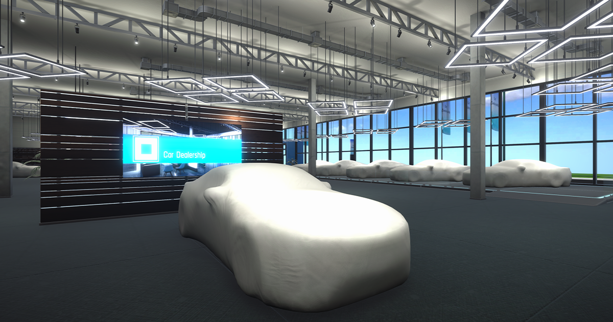 Car dealership Showroom 3D Industrial Unity Asset Store