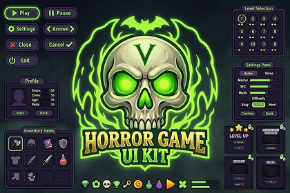 Spooky Horror UI Kit