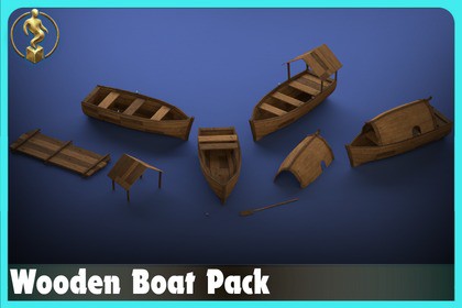 Wooden Boat Pack - Modular PBR