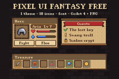 Pixel UI Fantasy Free