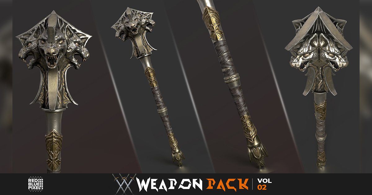 Fantasy Weapon Pack Vol 02 | 3D Weapons | Unity Asset Store