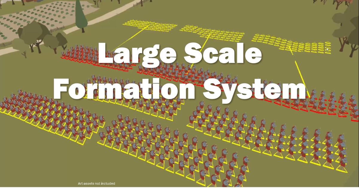 Unity Pin Formation Large Scale Formation System | Behavior AI | Unity Asset Store