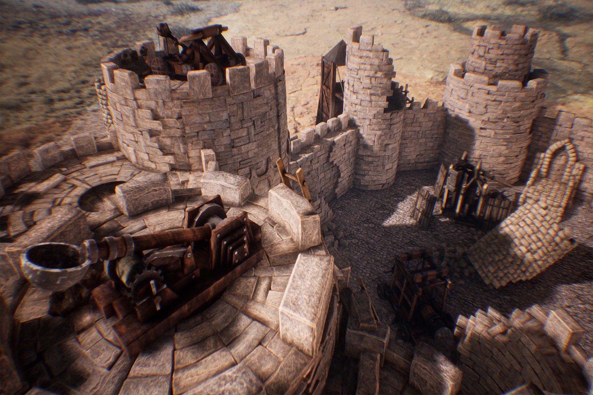 Medieval Siege Engines / 11 Assets | 3D Props | Unity Asset Store