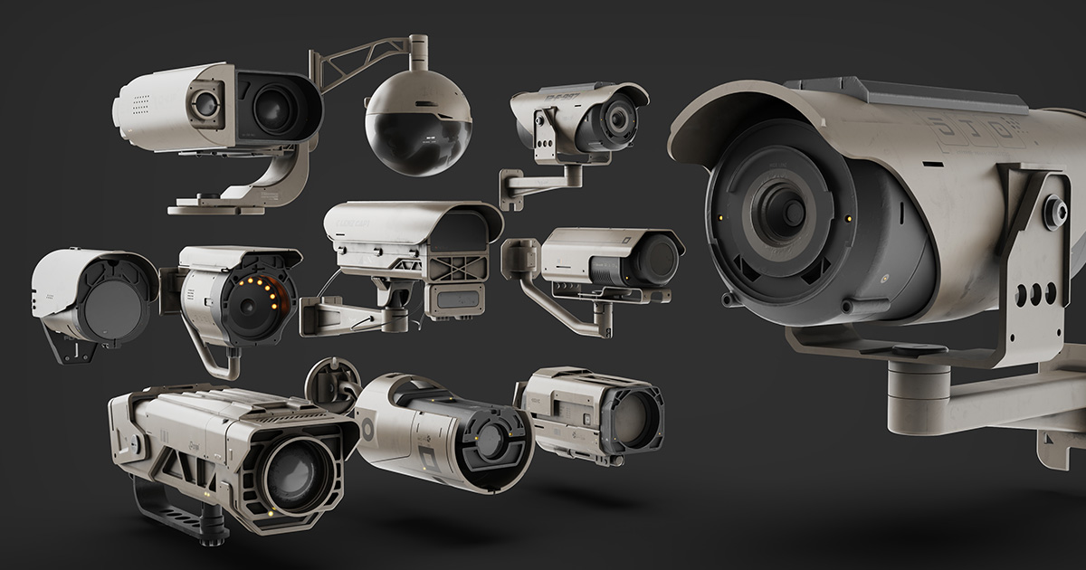 Sci-fi Security Camera | 3D Props | Unity Asset Store