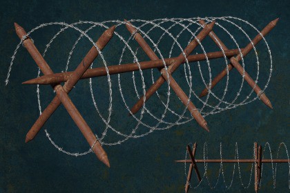 Military WireBarricade Pua Series Metal Fortress Obstacle- N1P
