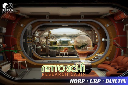 Retro Sci-Fi Research Cabin Environment