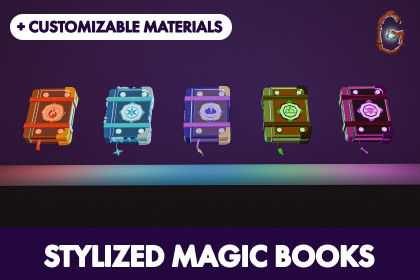 Stylized magic books