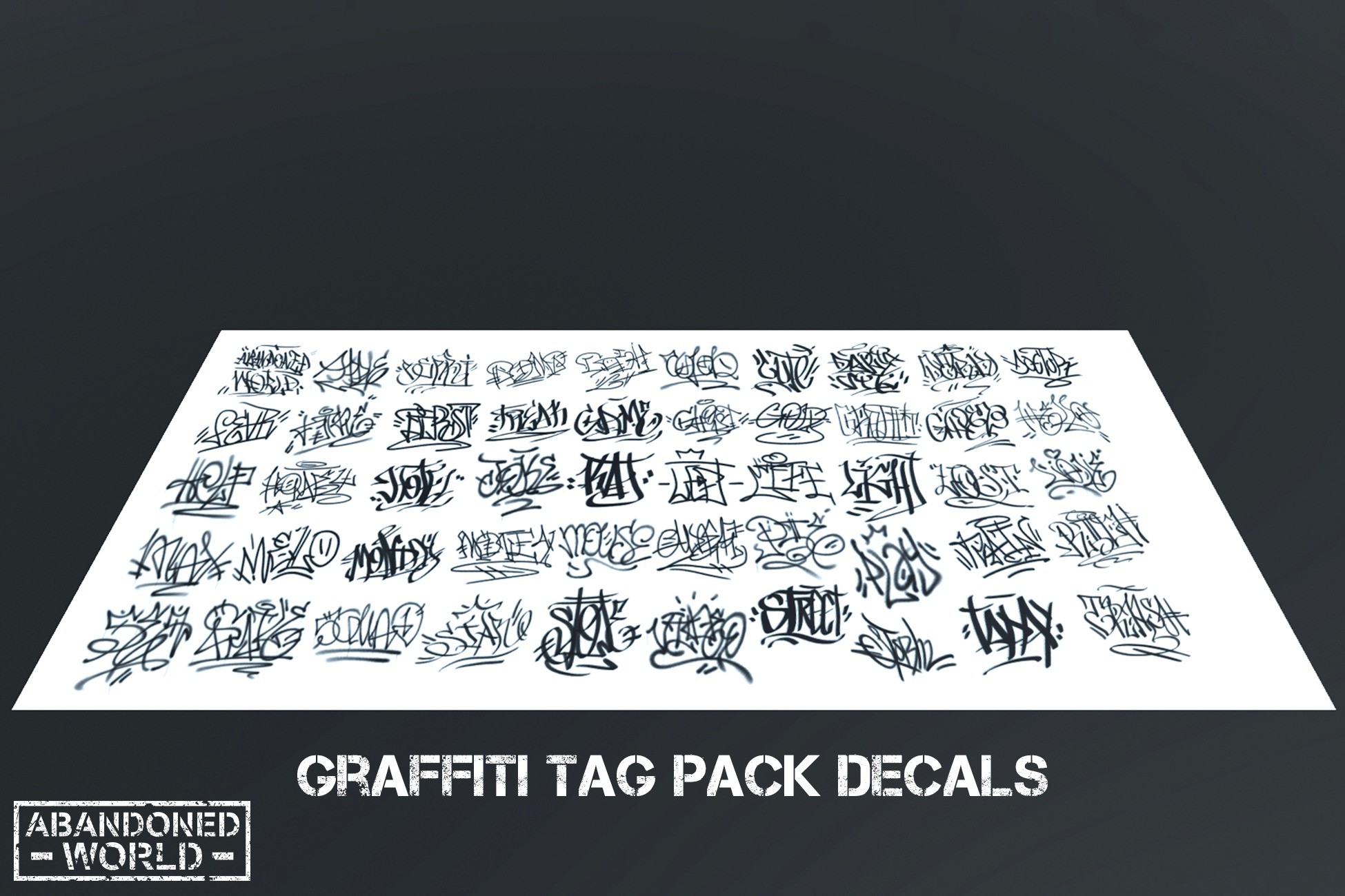 Tagger Decals Graffiti Tag Pack Decals | 2D Textures & Materials | Unity Asset Store