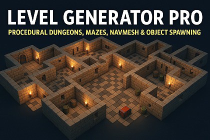 Level Generator Pro – Procedural Dungeons, Mazes, NavMesh & v6.0 Support