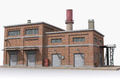 Industrial Factory Building – Variant 09