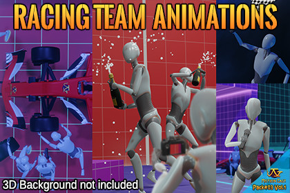 Racing Team animations (Motion Cast#03 Vol.1)