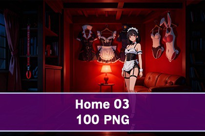 03 Anime Home - 100 4K Backgrounds