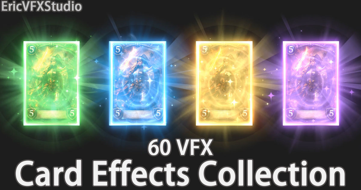 Card Idea Effects Game VFX - Card Effects Collection | VFX Particles | Unity Asset Store
