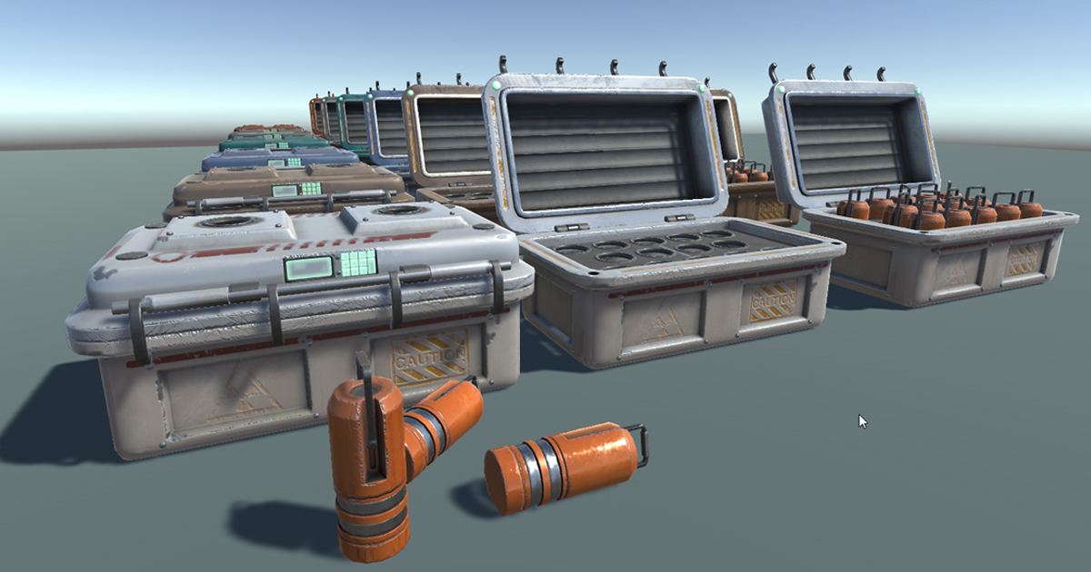 Unity Future Props Sci-fi Props Box 1 | 3D Interior | Unity Asset Store