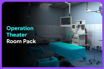 Operation Theatre Room Pack – Modular Interior Pack for Unity