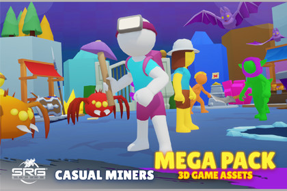 Casual Miners - 3D Game Assets Mega Pack