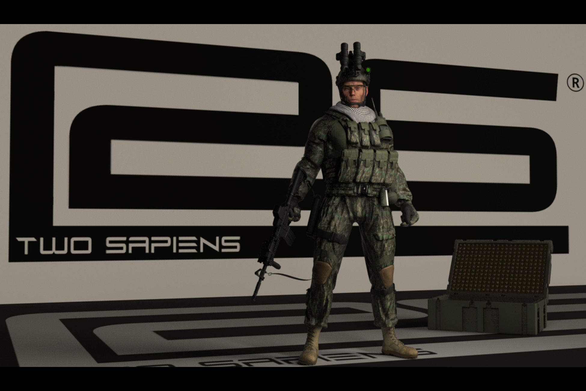 JOHN_RANGER_USA_RIFLE_1.0_VERSION_2S_TWO SAPIENS | 3D Characters ...