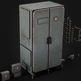 Old Electrical Boxes Set