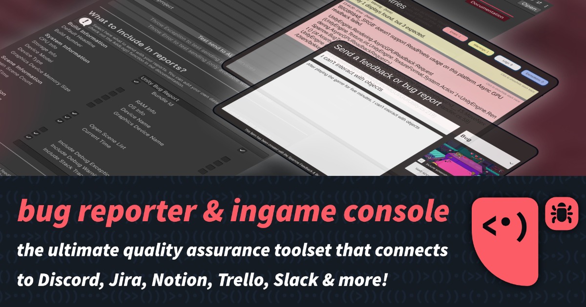 Bug Reporter & In-Game Console - send errors to Discord, Jira, Notion ...
