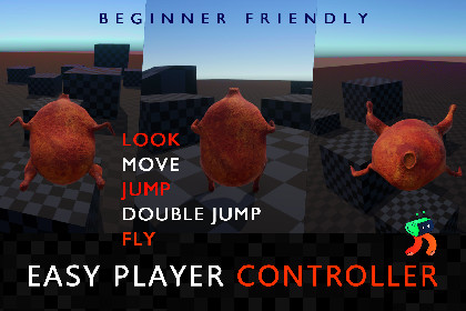 Easy Player Controller (Movement, Jump, Double Jump & Fly)