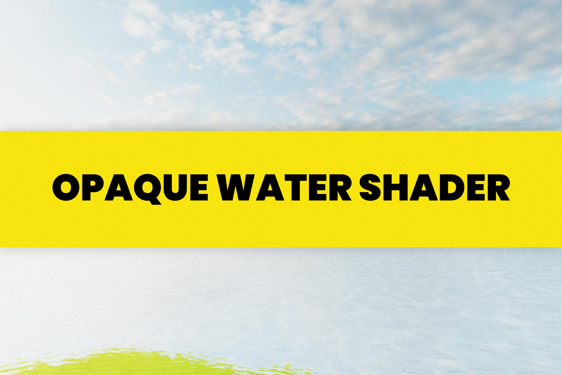 Opaque Water Shader Graph for Unity | VFX Shaders | Unity Asset Store