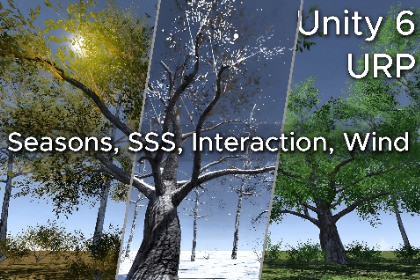 Interactive Foliage System: Seasons, SSS & Wind (URP)