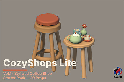 CozyShops Vol.1 Lite - 10 Free Props