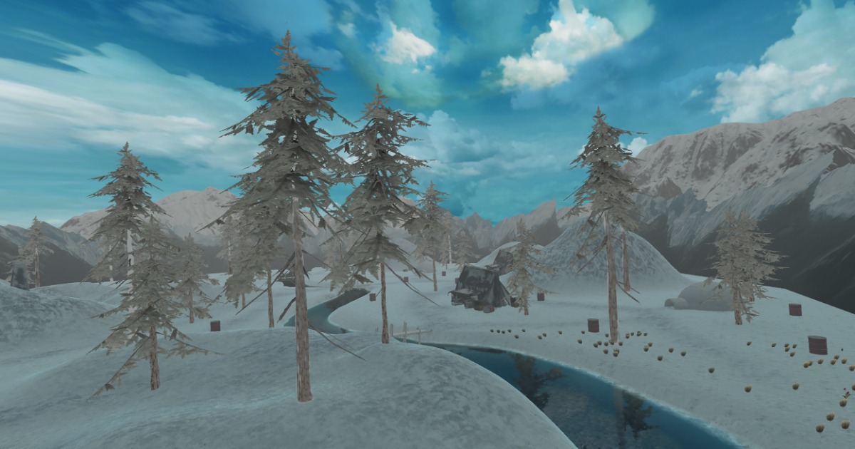 Snow Tree Model Unity 3D Snow Environment Model | 3D Landscapes | Unity Asset Store