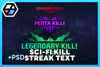 GUI - Sci-Fi Kill Streak Text