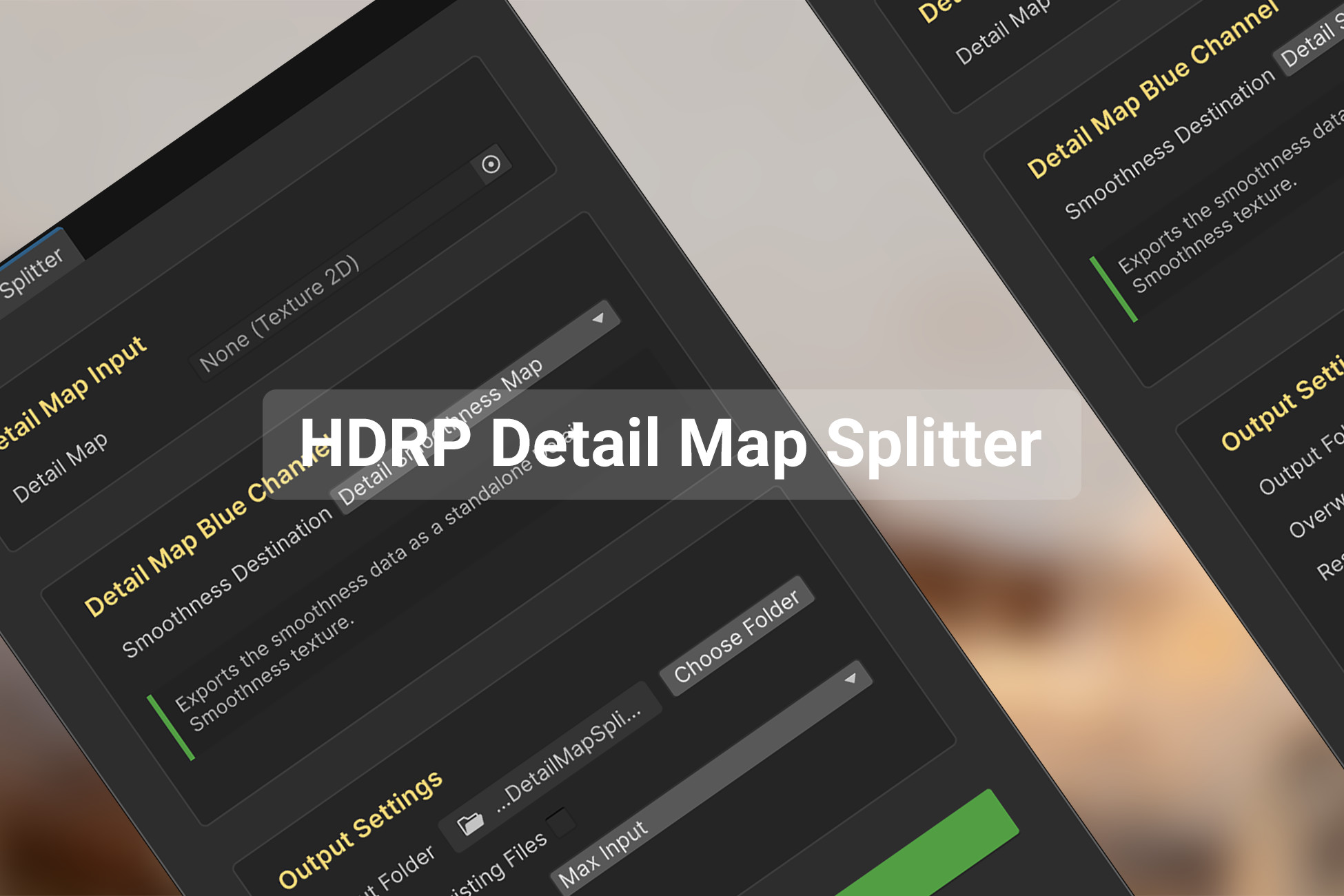 HDRP Detail Map Splitter | 유틸리티 도구 | Unity Asset Store