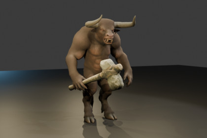 Animated minotaur