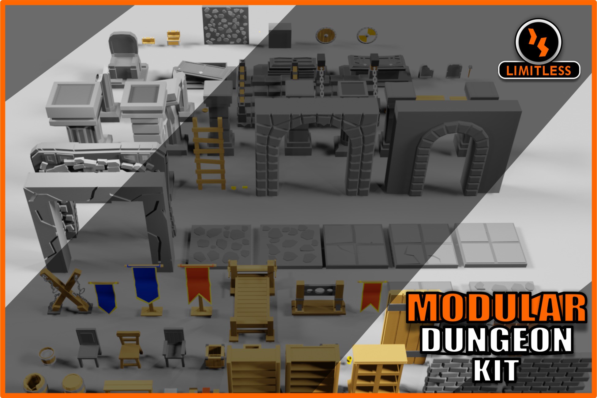 Modular Dungeon Kit: Endless Realms | 3D Dungeons | Unity Asset Store