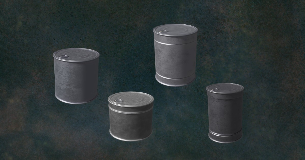 Cans Containers Series Robusta SafeSeal G1 - N1 | 3D Food | Unity Asset ...