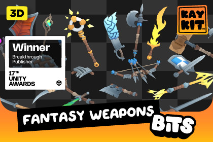 KayKit - Fantasy Weapons Bits (for Unity)