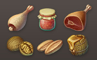 Fantasy RPG Food Icons