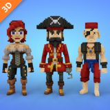 Voxel Pirates Characters Pack - 3D Lowpoly Models