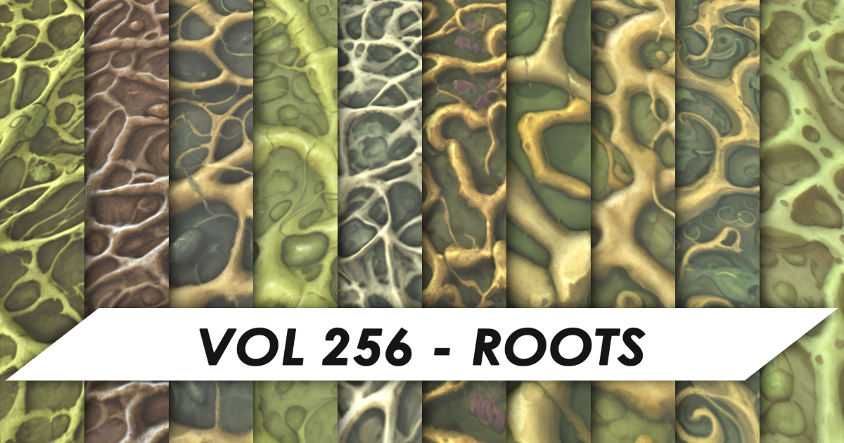 Texture Raming Root Control Iron Stylized Textures - Vol 256 - Roots | 2D Textures & Materials | Unity ...