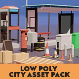 3D Game Objects - Low Poly City Objects Pack