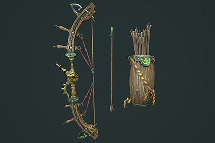 Pirate bow quiver arrow